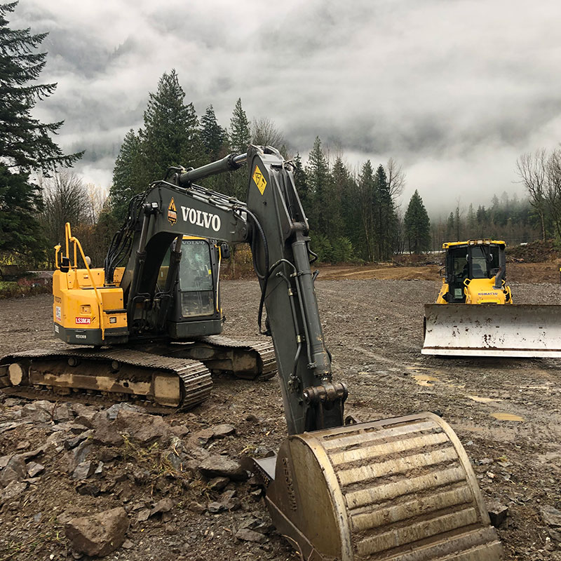 Clearing land for a development